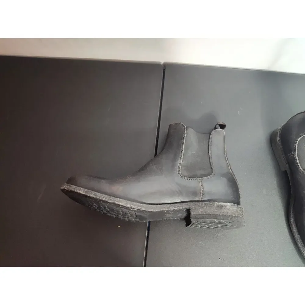 Frye Tyler Ankle Chelsea Boots Leather Black size 9D mens